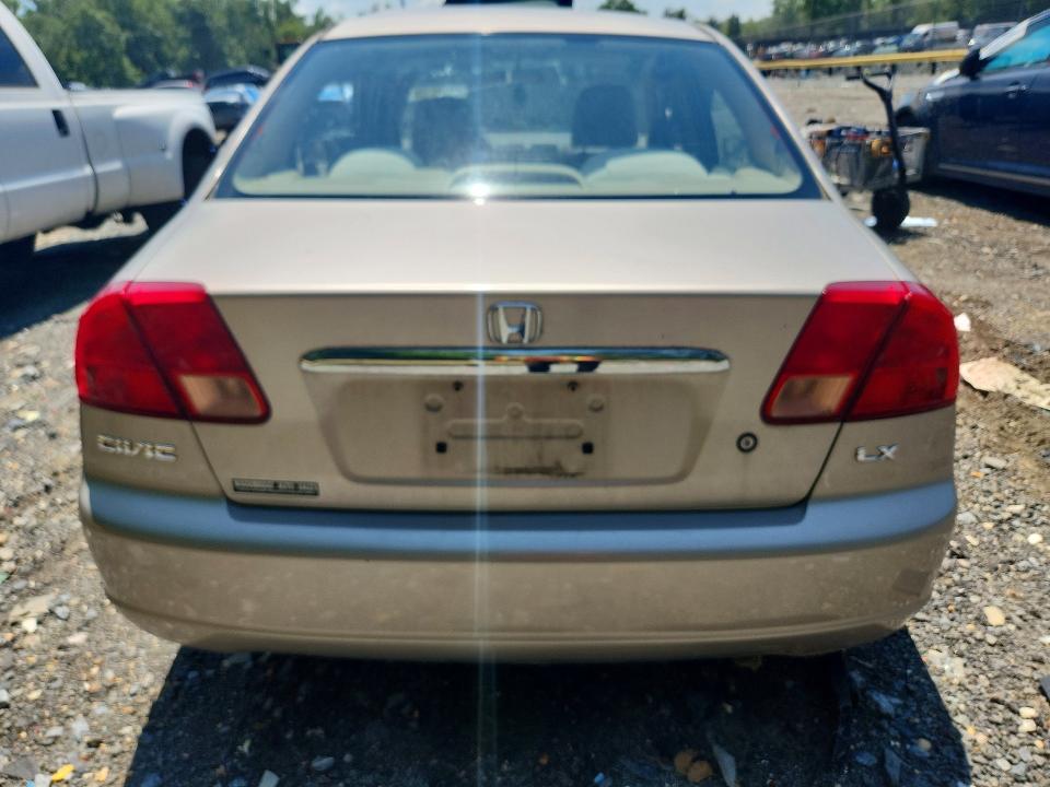 2001 Honda Civic მანქანა იყიდება აუქციონზე, vin: 2HGES16571H526343, აუქციონის ნომერი: 60757796