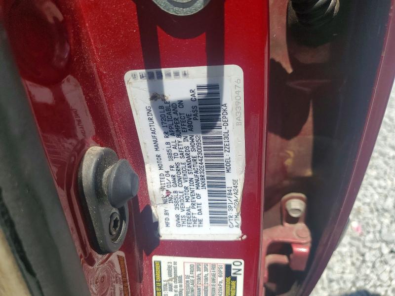 60309286 :رقم المزاد ، 1NXBR32E44Z300952 vin ، 2004 Toyota Corolla مزاد بيع