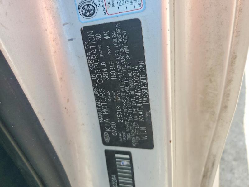 Продаж на аукціоні авто 2010 Kia Forte, vin: KNAFU6A24A5302264, номер лоту: 60996776