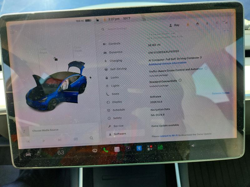 Продажа на аукционе авто 2020 Tesla Model 3, vin: 5YJ3E1EAXLF615151, номер лота: 63355066