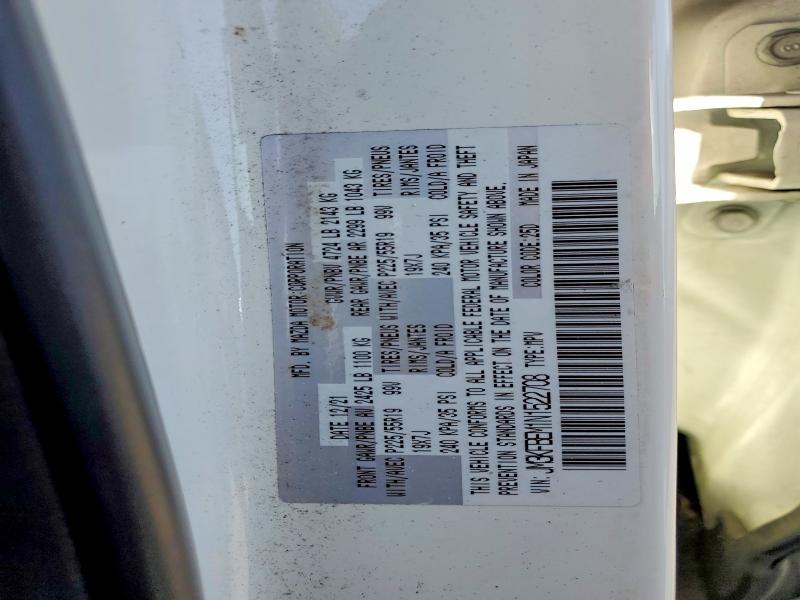 Aukcja sprzedaży 2022 Mazda Cx-5, vin: JM3KFBEM1N1522708, numer aukcji: 61257256