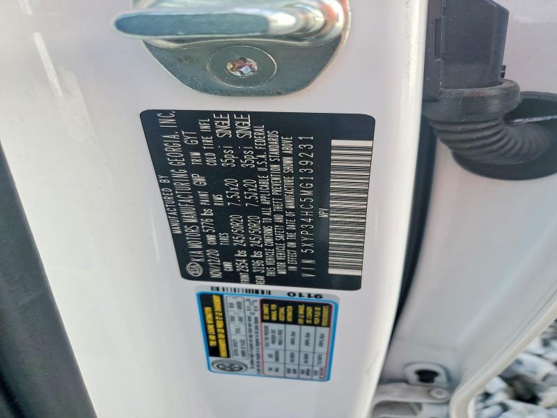 59978496 :رقم المزاد ، 5XYP34HC5MG139231 vin ، 2021 Kia Telluride مزاد بيع