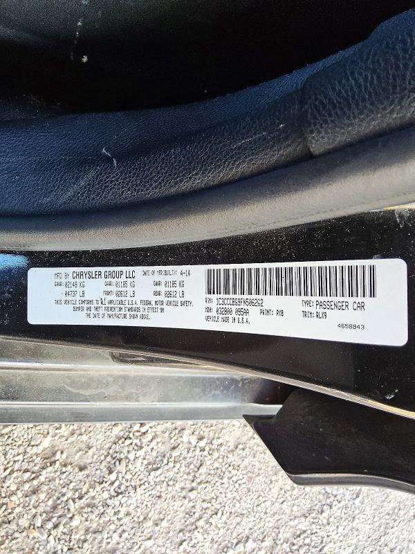 Aukcja sprzedaży 2015 Chrysler 200, vin: 1C3CCCBG9FN506202, numer aukcji: 85636275