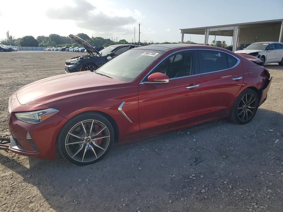2019 Genesis G70 მანქანა იყიდება აუქციონზე, vin: KMTG34LE7KU037760, აუქციონის ნომერი: 59697166