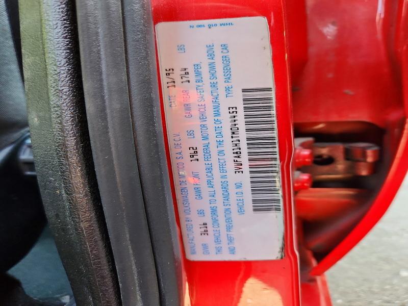 59232476 :رقم المزاد ، 3VWFA81H1TM044453 vin ، 1996 Volkswagen Golf مزاد بيع