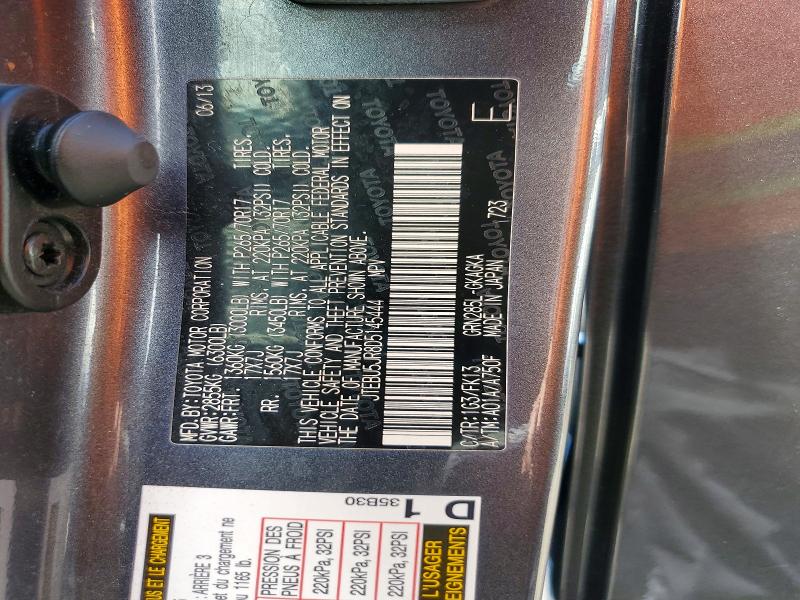 59388566 :رقم المزاد ، JTEBU5JR8D5145444 vin ، 2013 Toyota 4runner مزاد بيع