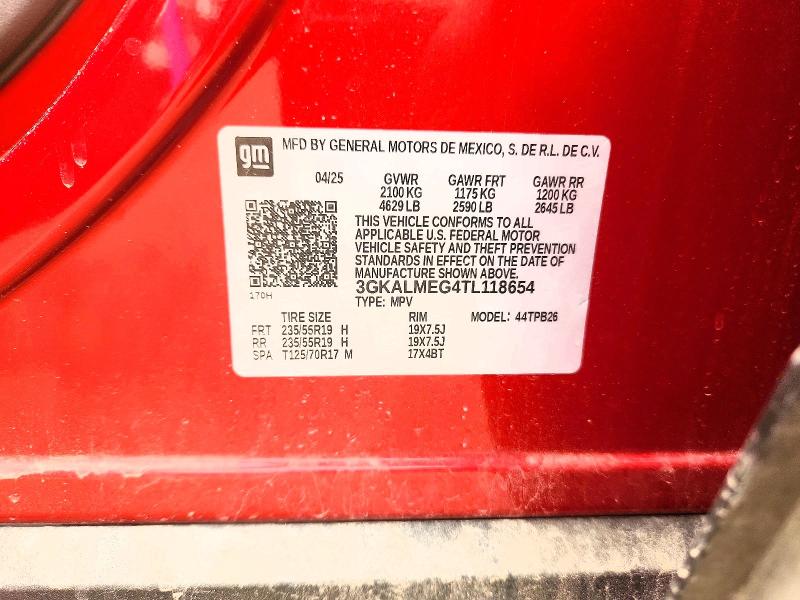 61136186 :رقم المزاد ، 3GKALMEG4TL118654 vin ، 2026 Gmc Terrain مزاد بيع