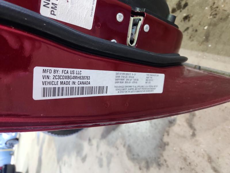 Aukcja sprzedaży 2021 Dodge Charger, vin: 2C3CDXBG4MH638763, numer aukcji: 70350066