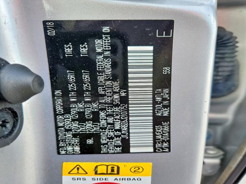 60316296 :رقم المزاد ، JTJYARBZ6J2107752 vin ، 2018 Lexus Nx 300 مزاد بيع