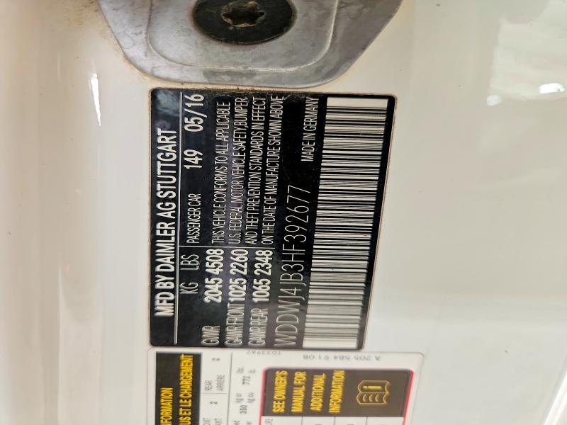 Aukcja sprzedaży 2017 Mercedes-benz C, vin: WDDWJ4JB3HF392677, numer aukcji: 62863376