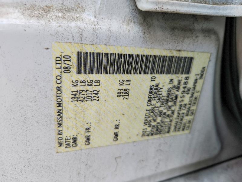 2010 Nissan Altima მანქანა იყიდება აუქციონზე, vin: 1N4AL2AP3AN559488, აუქციონის ნომერი: 63031616