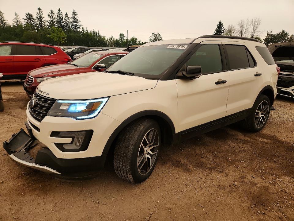 60753976 :رقم المزاد ، 1FM5K8GT5HGA49191 vin ، 2017 Ford Explorer مزاد بيع