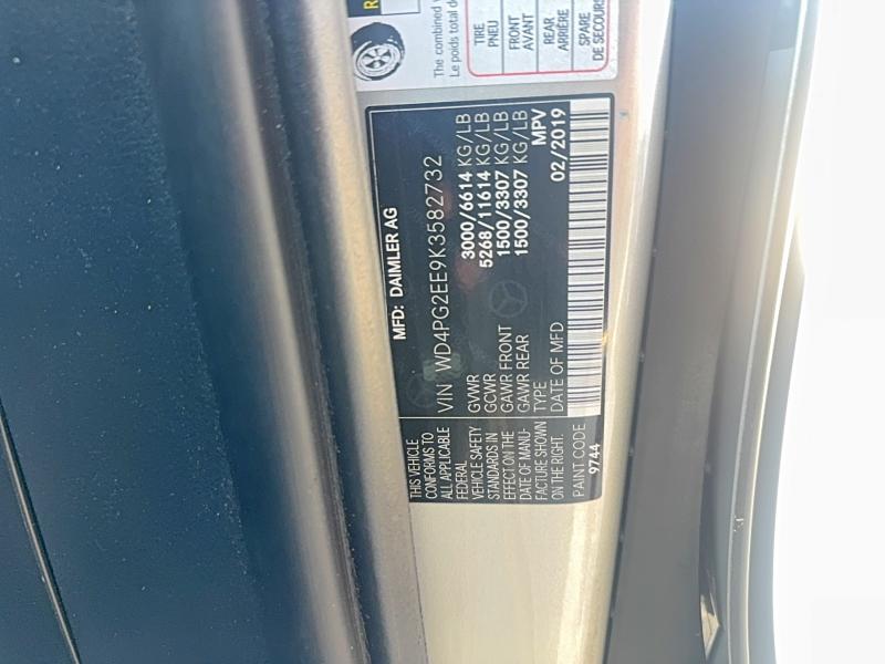 Aukcja sprzedaży 2019 Mercedes-benz Metris, vin: WD4PG2EE9K3582732, numer aukcji: 62252236