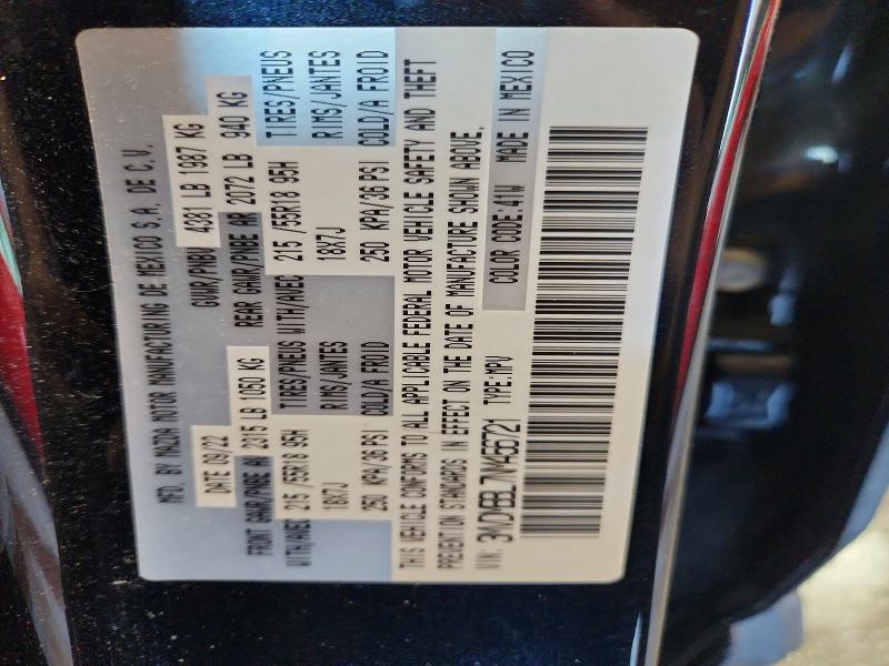 60686946 :رقم المزاد ، 3MVDMBBL7NM456721 vin ، 2022 Mazda Cx-30 مزاد بيع