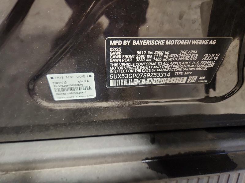 Aukcja sprzedaży 2025 Bmw X3, vin: 5UX53GP07S9Z53314, numer aukcji: 57651496