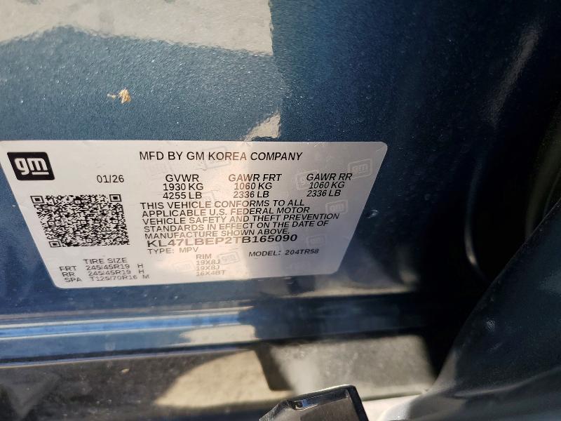 63003856 :رقم المزاد ، KL47LBEP2TB165090 vin ، 2026 Buick Envista مزاد بيع