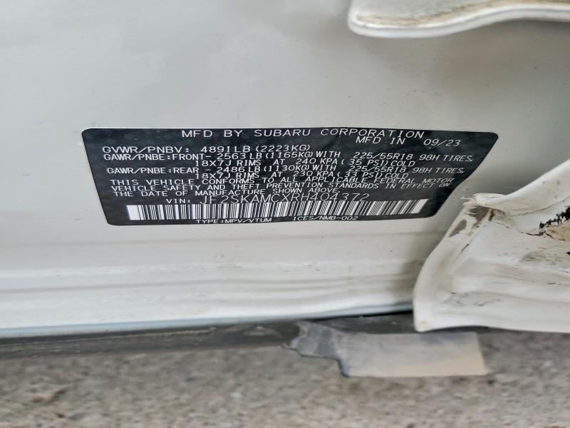 Aukcja sprzedaży 2024 Subaru Forester, vin: JF2SKAMCXRH404372, numer aukcji: 59376156