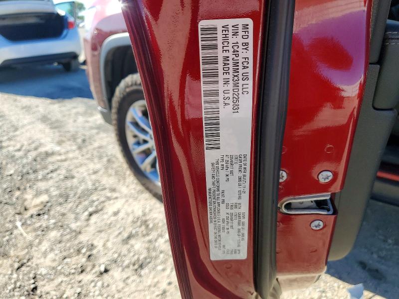 Продажа на аукционе авто 2021 Jeep Cherokee, vin: 1C4PJMMX3MD225831, номер лота: 59898576