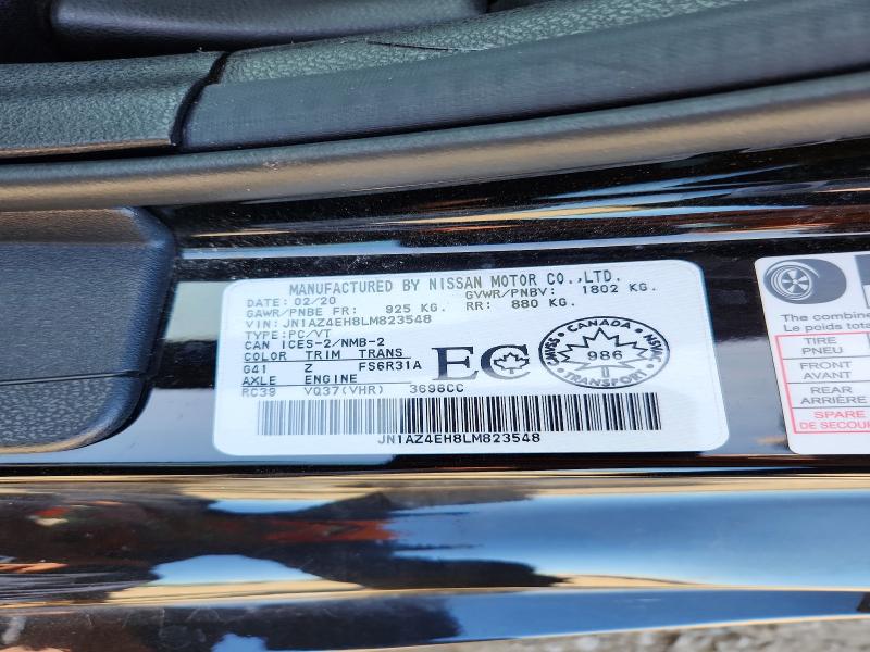 Aukcja sprzedaży 2020 Nissan 370z, vin: JN1AZ4EH8LM823548, numer aukcji: 60302846