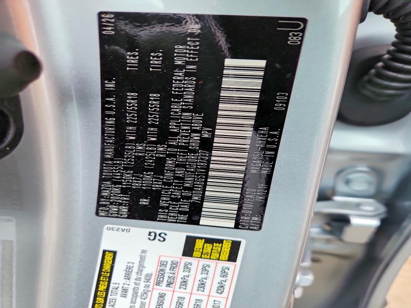 Продажа на аукционе авто 2026 Toyota Corolla Cross, vin: 7MUDAABG5TV187337, номер лота: 60450846