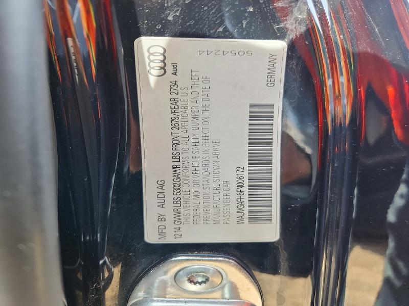 Продажа на аукционе авто 2015 Audi S5, vin: WAUVGAFH6FN006172, номер лота: 60556616