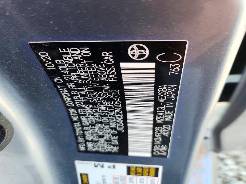 62855556 :رقم المزاد ، JTDS4MCE2MJ064732 vin ، 2021 Toyota Corolla مزاد بيع