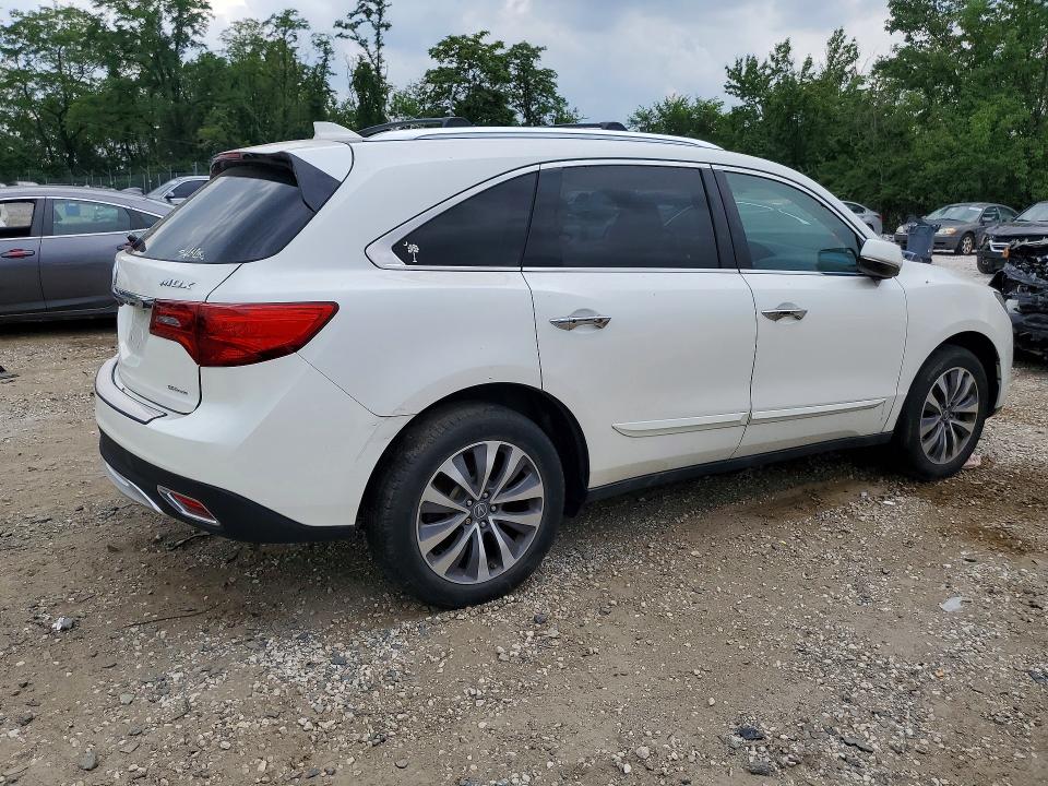 2014 Acura Mdx მანქანა იყიდება აუქციონზე, vin: 5FRYD4H40EB007480, აუქციონის ნომერი: 62135566