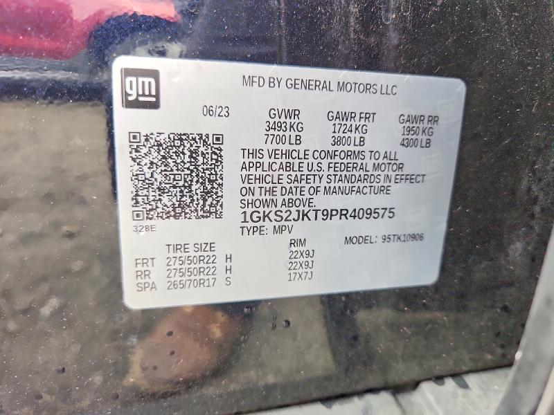 Aukcja sprzedaży 2023 Gmc Yukon Xl, vin: 1GKS2JKT9PR409575, numer aukcji: 62072966