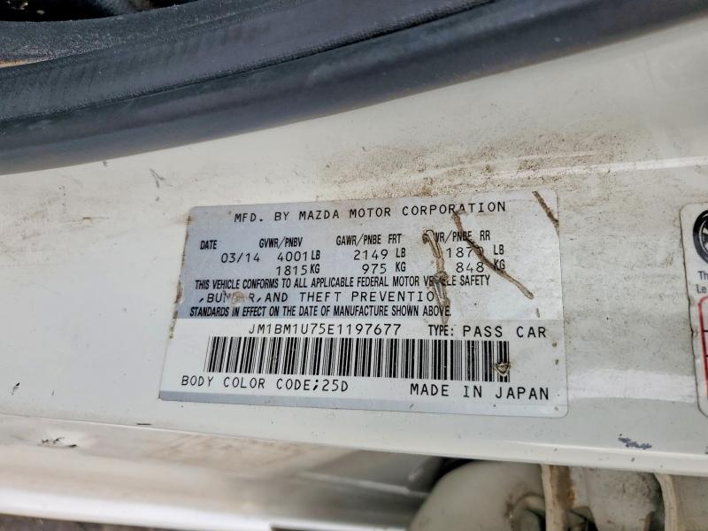 2014 Mazda 3 მანქანა იყიდება აუქციონზე, vin: JM1BM1U75E1197677, აუქციონის ნომერი: 61532456