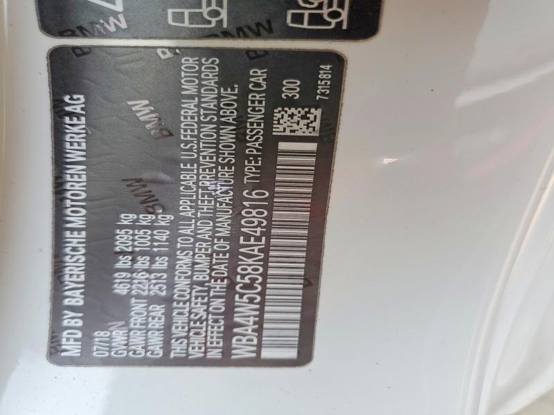 Продаж на аукціоні авто 2019 Bmw 430xi, vin: WBA4W5C58KAE49816, номер лоту: 60680146