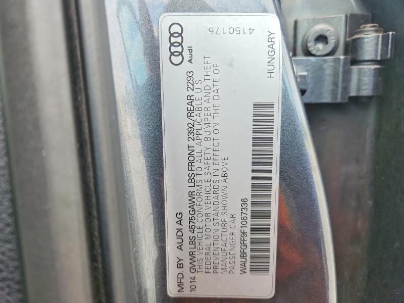 Продажа на аукционе авто 2015 Audi A3, vin: WAUBFGFF9F1067336, номер лота: 60508366