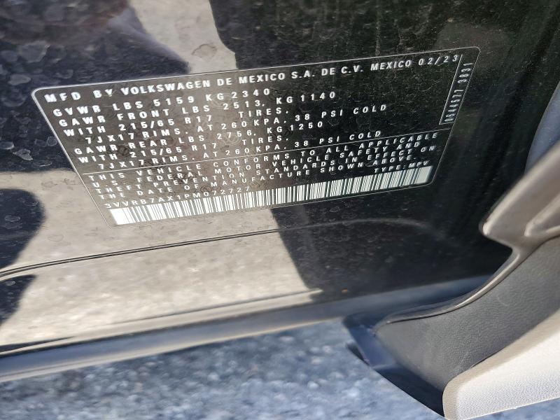 Aukcja sprzedaży 2023 Volkswagen Tiguan, vin: 3VVRB7AX1PM072727, numer aukcji: 61247866