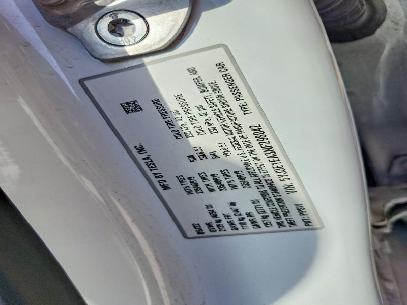 Aukcja sprzedaży 2022 Tesla Model 3, vin: 5YJ3E1EA3NF298042, numer aukcji: 60018346