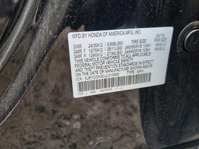 Aukcja sprzedaży 2018 Acura Mdx, vin: 5J8YD3H30JL010665, numer aukcji: 61118856