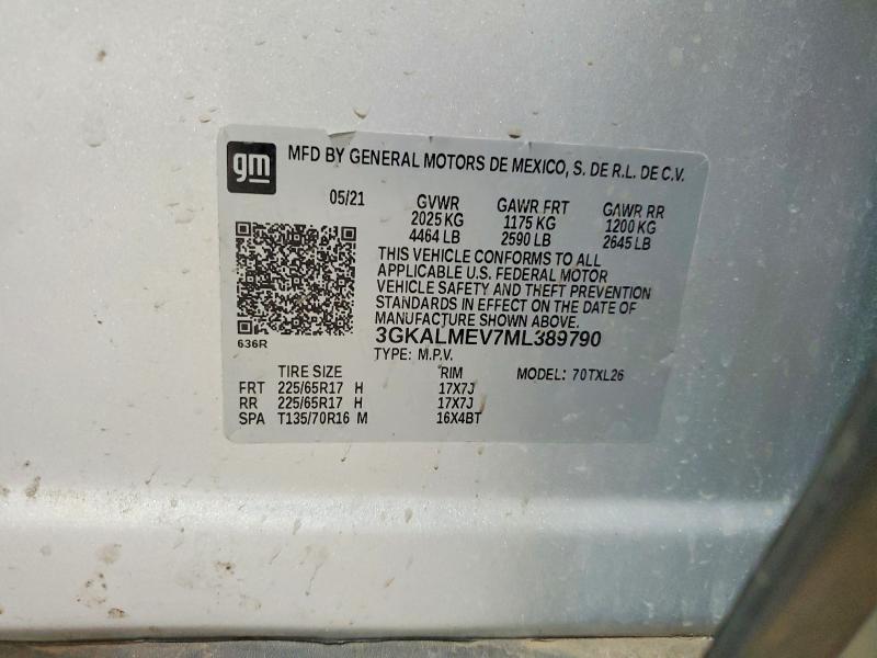 Продаж на аукціоні авто 2021 Gmc Terrain, vin: 3GKALMEV7ML389790, номер лоту: 59642806