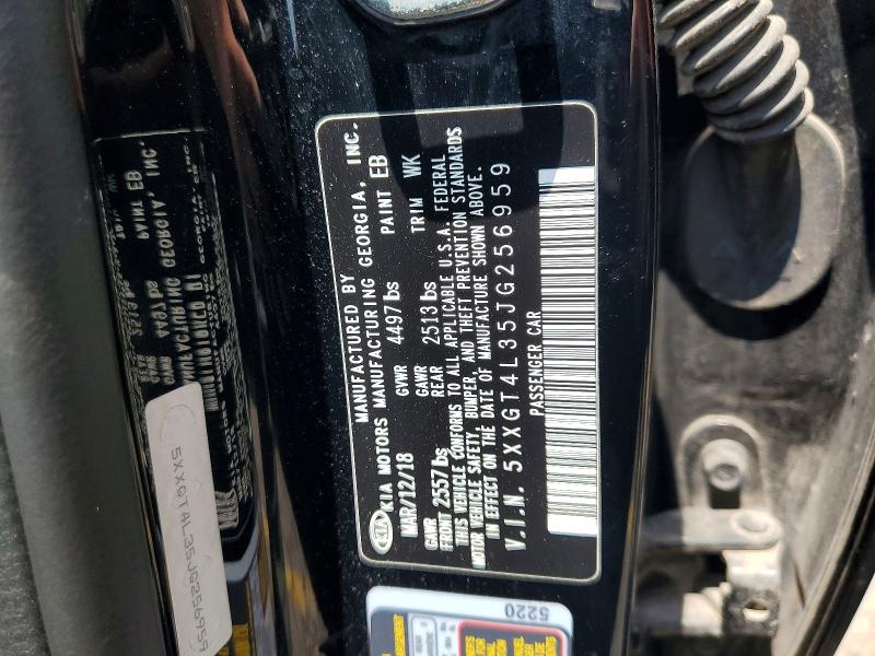 Aukcja sprzedaży 2018 Kia Optima, vin: 5XXGT4L35JG256959, numer aukcji: 60016976