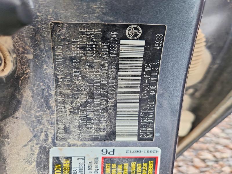61518556 :رقم المزاد ، 4T1BF1FK3CU045836 vin ، 2012 Toyota Camry مزاد بيع