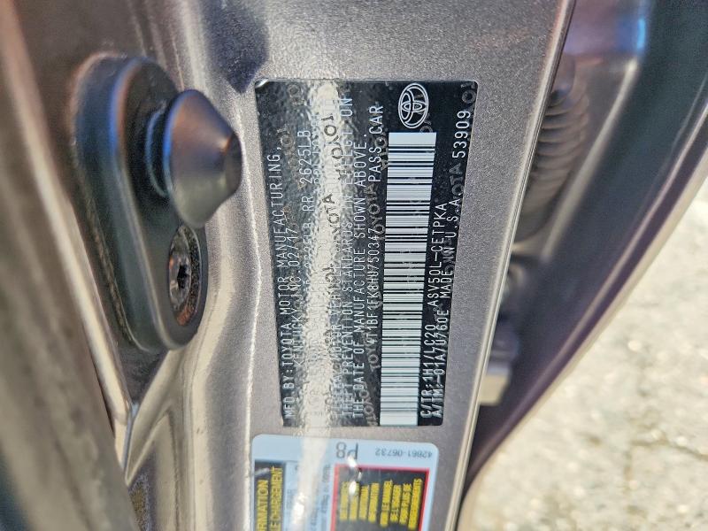 2017 Toyota Camry მანქანა იყიდება აუქციონზე, vin: 4T1BF1FK8HU750347, აუქციონის ნომერი: 59354916