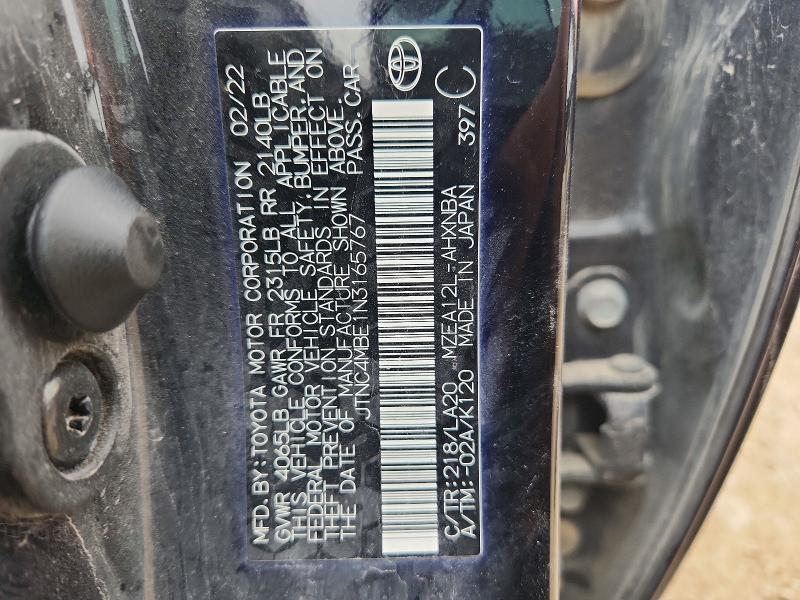 Продаж на аукціоні авто 2022 Toyota Corolla, vin: JTNC4MBE1N3165767, номер лоту: 61541956