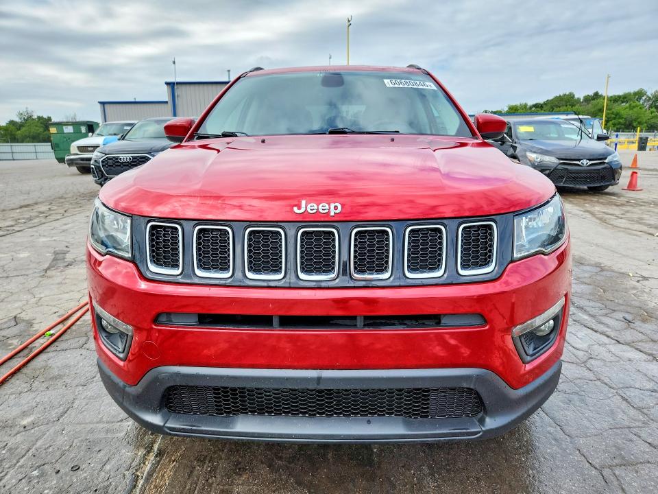 2018 Jeep Compass მანქანა იყიდება აუქციონზე, vin: 3C4NJDBB4JT223557, აუქციონის ნომერი: 60680846
