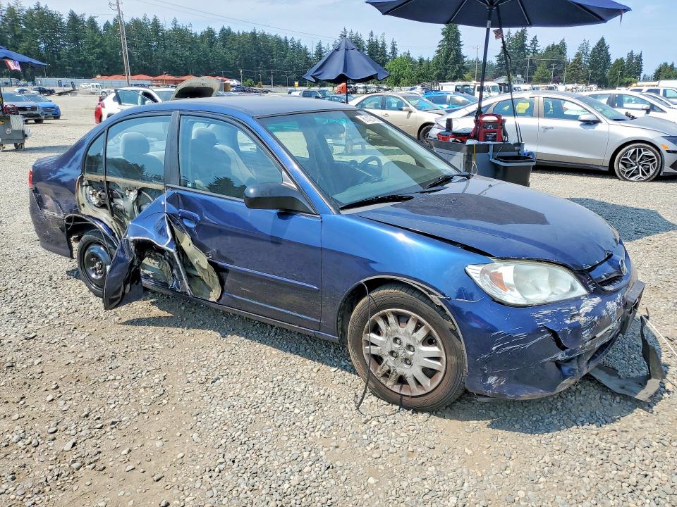 2005 Honda Civic მანქანა იყიდება აუქციონზე, vin: 2HGES16555H604835, აუქციონის ნომერი: 61427486