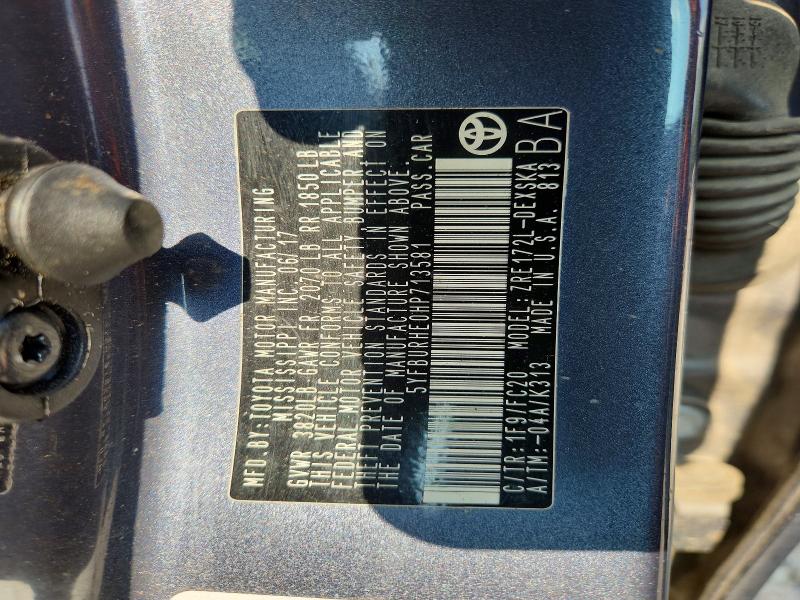 63099376 :رقم المزاد ، 5YFBURHE0HP713581 vin ، 2017 Toyota Corolla مزاد بيع