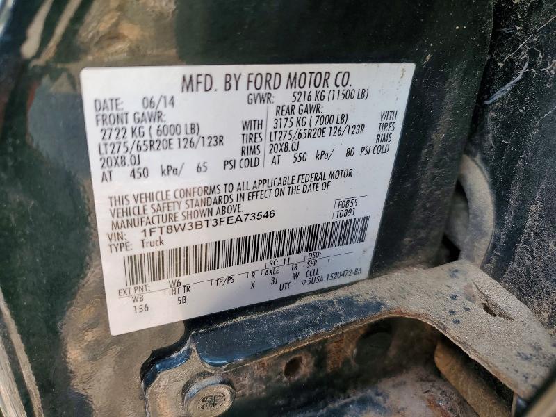 Продажа на аукционе авто 2015 Ford F350, vin: 1FT8W3BT3FEA73546, номер лота: 60403636