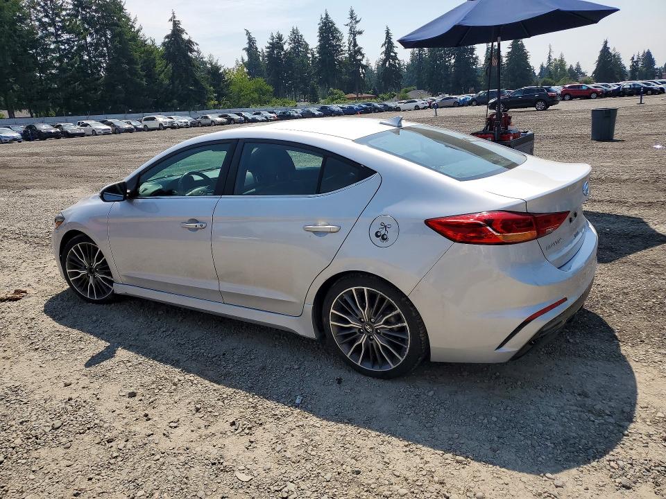 2018 Hyundai Elantra მანქანა იყიდება აუქციონზე, vin: KMHD04LB1JU542641, აუქციონის ნომერი: 61947666