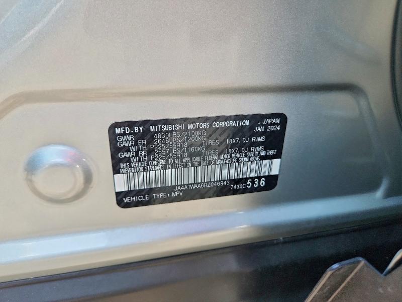 Продаж на аукціоні авто 2024 Mitsubishi Eclipse Cross, vin: JA4ATWAA6RZ046943, номер лоту: 59846356