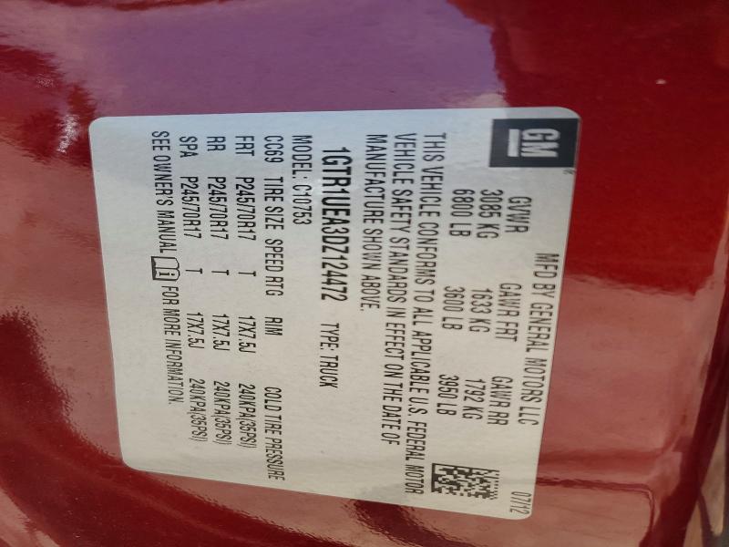 Продаж на аукціоні авто 2013 Gmc Sierra, vin: 1GTR1UEA3DZ124472, номер лоту: 59337376