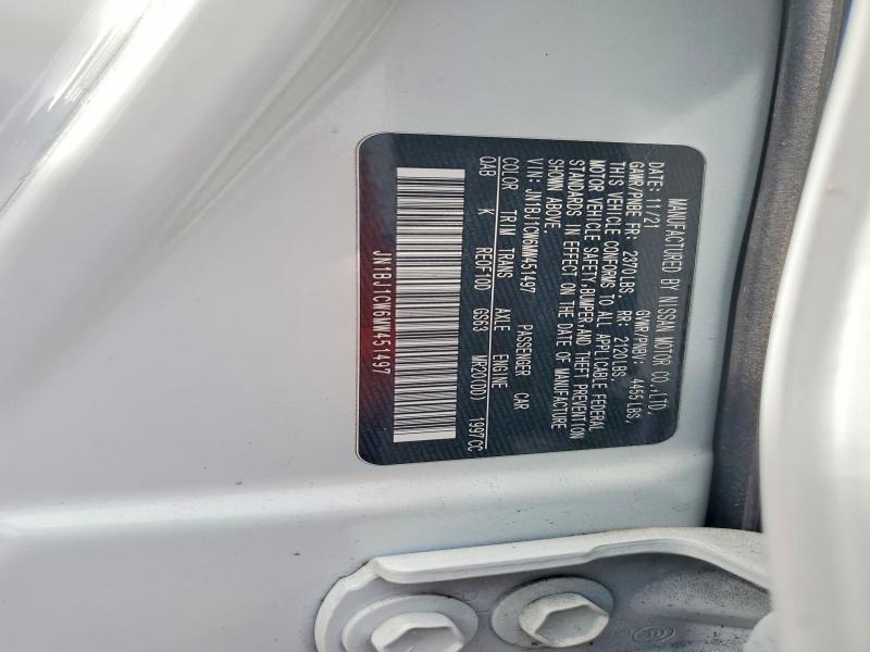 2021 Nissan Rogue Sport მანქანა იყიდება აუქციონზე, vin: JN1BJ1CW6MW451497, აუქციონის ნომერი: 61412006