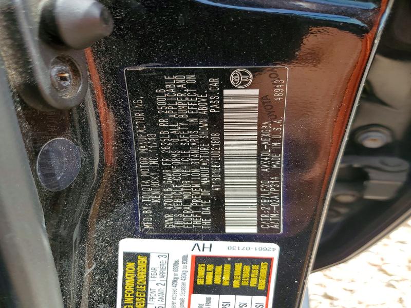 Aukcja sprzedaży 2014 Toyota Avalon Hybrid, vin: 4T1BD1EB7EU021808, numer aukcji: 59773496
