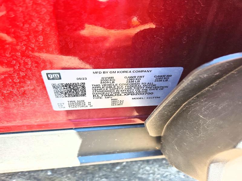 2023 Chevrolet Trailblazer მანქანა იყიდება აუქციონზე, vin: KL79MUSLXPB200700, აუქციონის ნომერი: 58973456