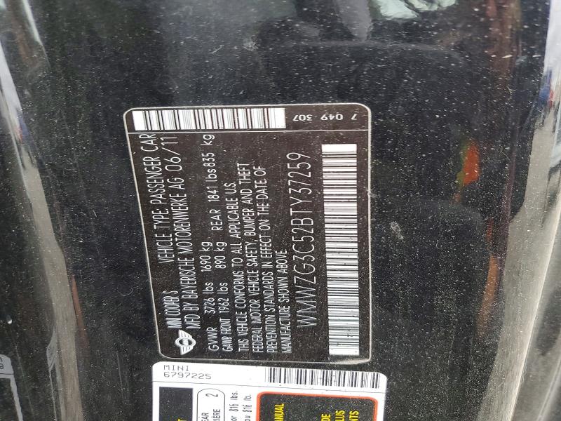 Aukcja sprzedaży 2011 Mini Cooper, vin: WMWZG3C52BTY37259, numer aukcji: 59233036